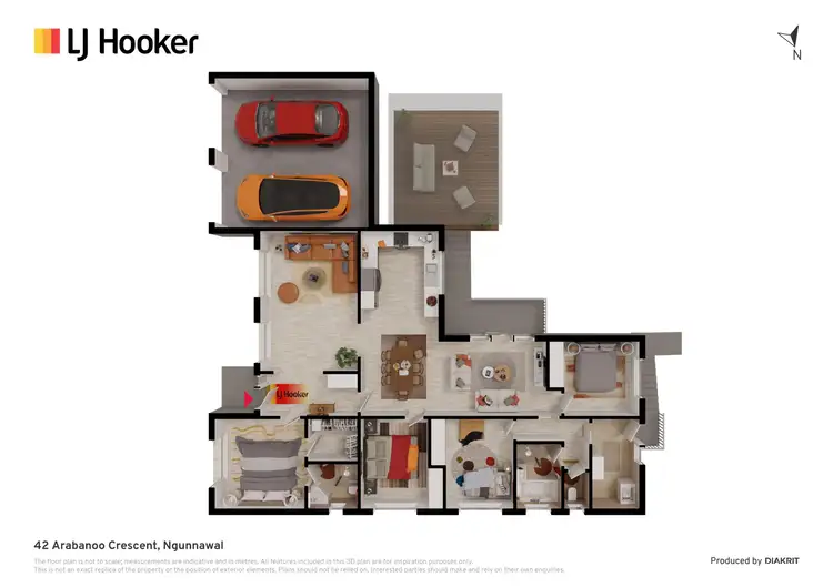 Floorplan of Homely house listing, 42 Arabanoo Crescent, Ngunnawal ACT 2913