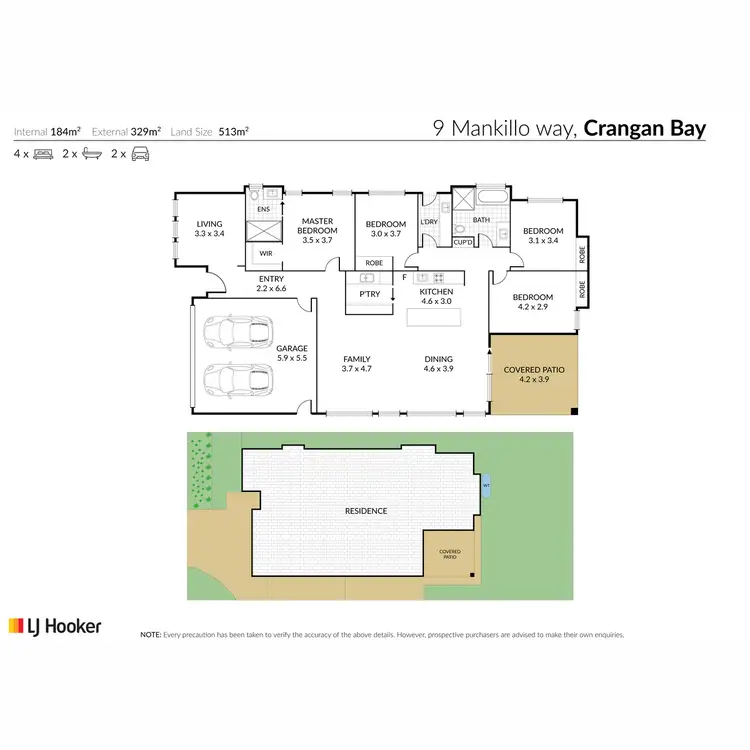 Floorplan of Homely house listing, 9 Mankillo Way, Crangan Bay NSW 2259