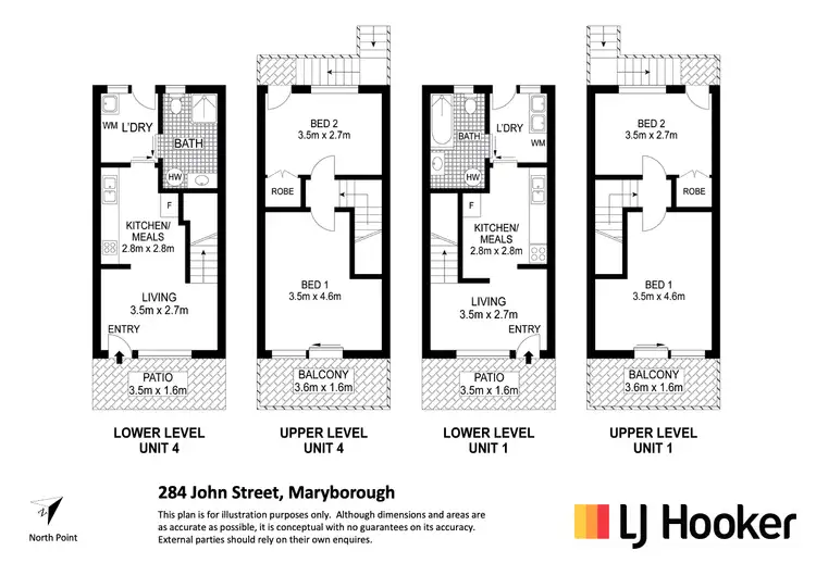 Floorplan of Homely block of units listing, 284 John Street, Maryborough QLD 4650