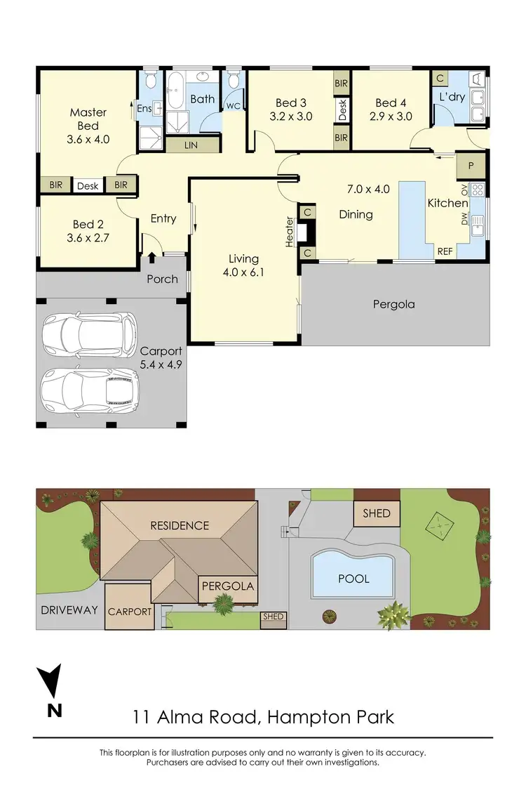 Floorplan of Homely house listing, 11 Alma Road, Hampton Park VIC 3976