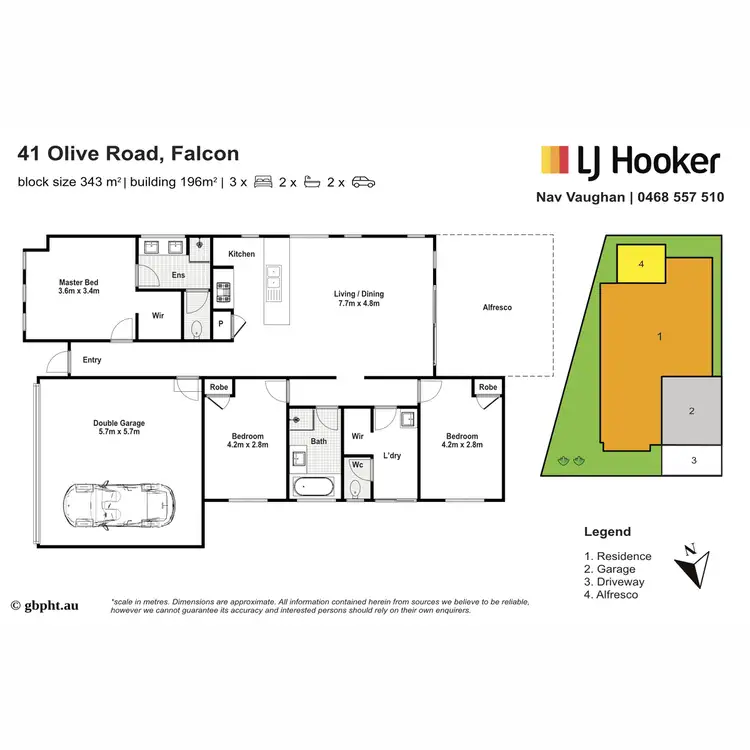 Floorplan of Homely house listing, 41 Olive Road, Falcon WA 6210