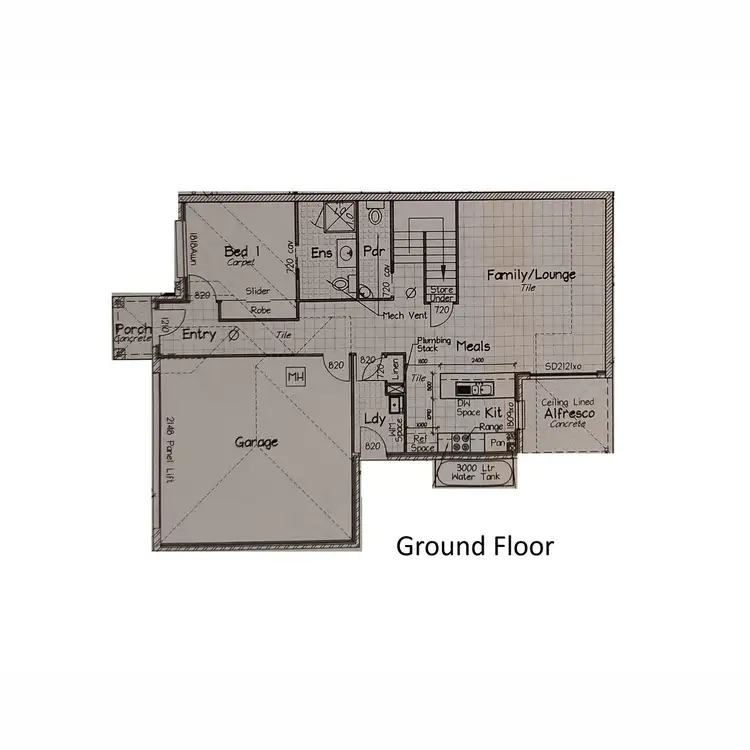 Floorplan of Homely townhouse listing, 2/18 Birchgrove Crescent, Kallangur QLD 4503