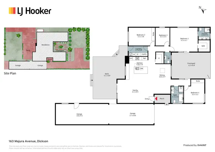 Floorplan of Homely house listing, 163 Majura Avenue, Dickson ACT 2602