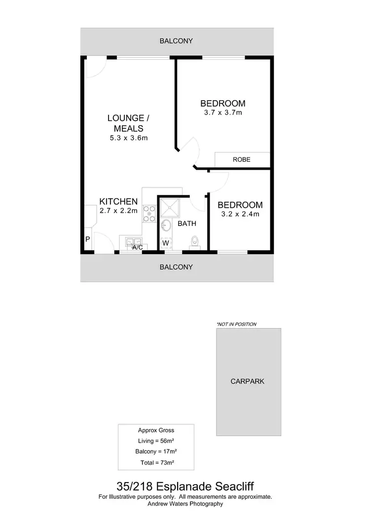 Floorplan of Homely unit listing, 35/218 Esplanade, Seacliff SA 5049
