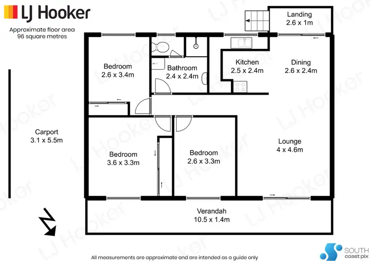 Floorplan of Homely house listing, 1/12 Old Princes Highway, Batemans Bay NSW 2536