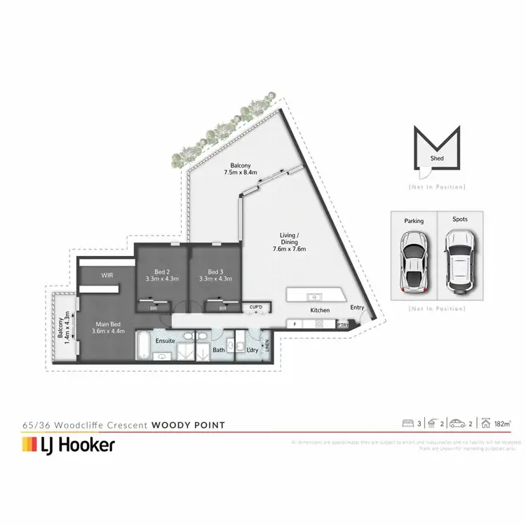 Floorplan of Homely apartment listing, 65/36 Woodcliffe Crescent, Woody Point QLD 4019