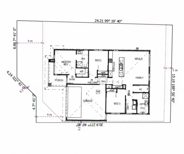 Floorplan of Homely townhouse listing, Unit 3/32 Charles Street, Lucknow VIC 3875