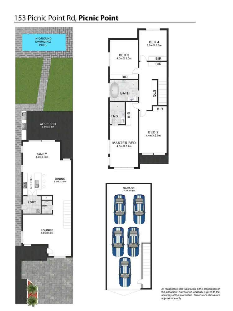 Floorplan of Homely semi-detached listing, 153 Picnic Point Road, Picnic Point NSW 2213