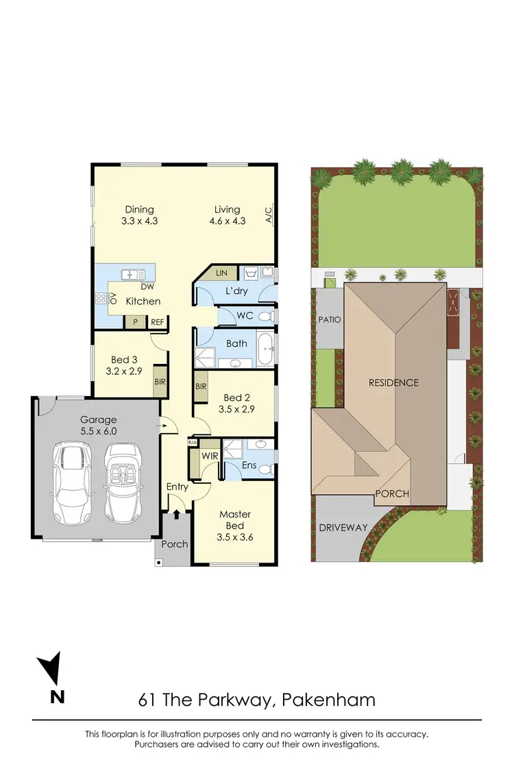 Floorplan of Homely house listing, 61 The Parkway, Pakenham VIC 3810