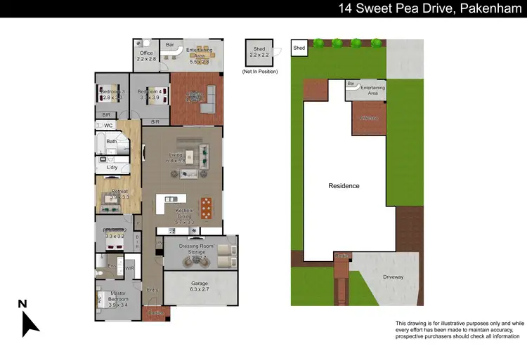 Floorplan of Homely house listing, 14 Sweet Pea Drive, Pakenham VIC 3810