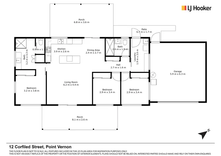 Floorplan of Homely house listing, 12 Corfield Street, Point Vernon QLD 4655