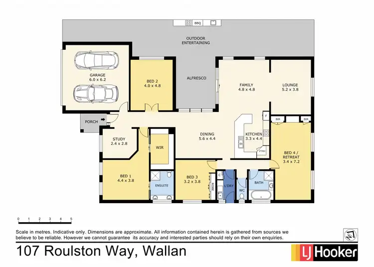 Floorplan of Homely house listing, 107 Roulston Way, Wallan VIC 3756