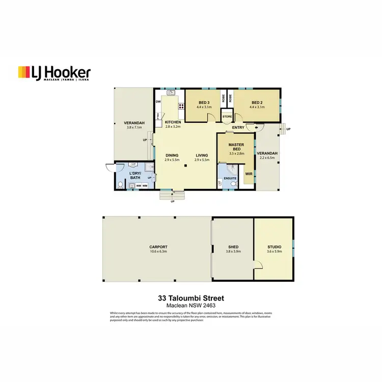 Floorplan of Homely house listing, 33 Taloumbi Street, Maclean NSW 2463