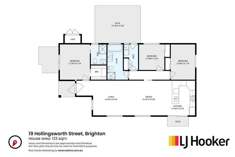 Floorplan of Homely house listing, 19 Hollingsworth Street, Brighton TAS 7030