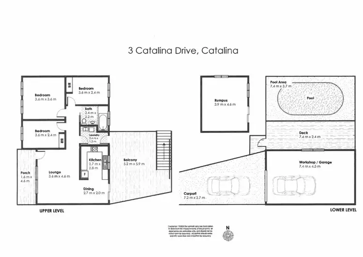 Floorplan of Homely house listing, 3 Catalina Drive, Catalina NSW 2536