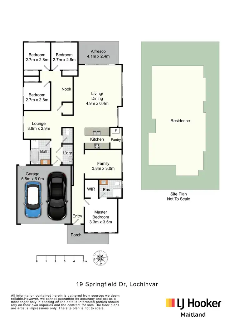Floorplan of Homely house listing, 19 Springfield Drive, Lochinvar NSW 2321