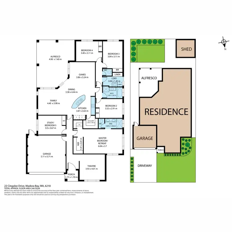 Floorplan of Homely house listing, 22 Cingalee Drive, Madora Bay WA 6210