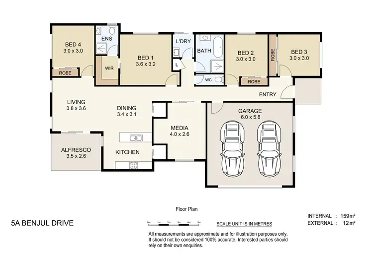 Floorplan of Homely house listing, 5A Benjul Drive, Beenleigh QLD 4207