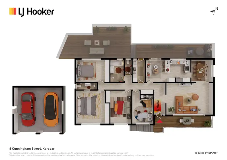Floorplan of Homely house listing, 8 Cunningham Street, Karabar NSW 2620
