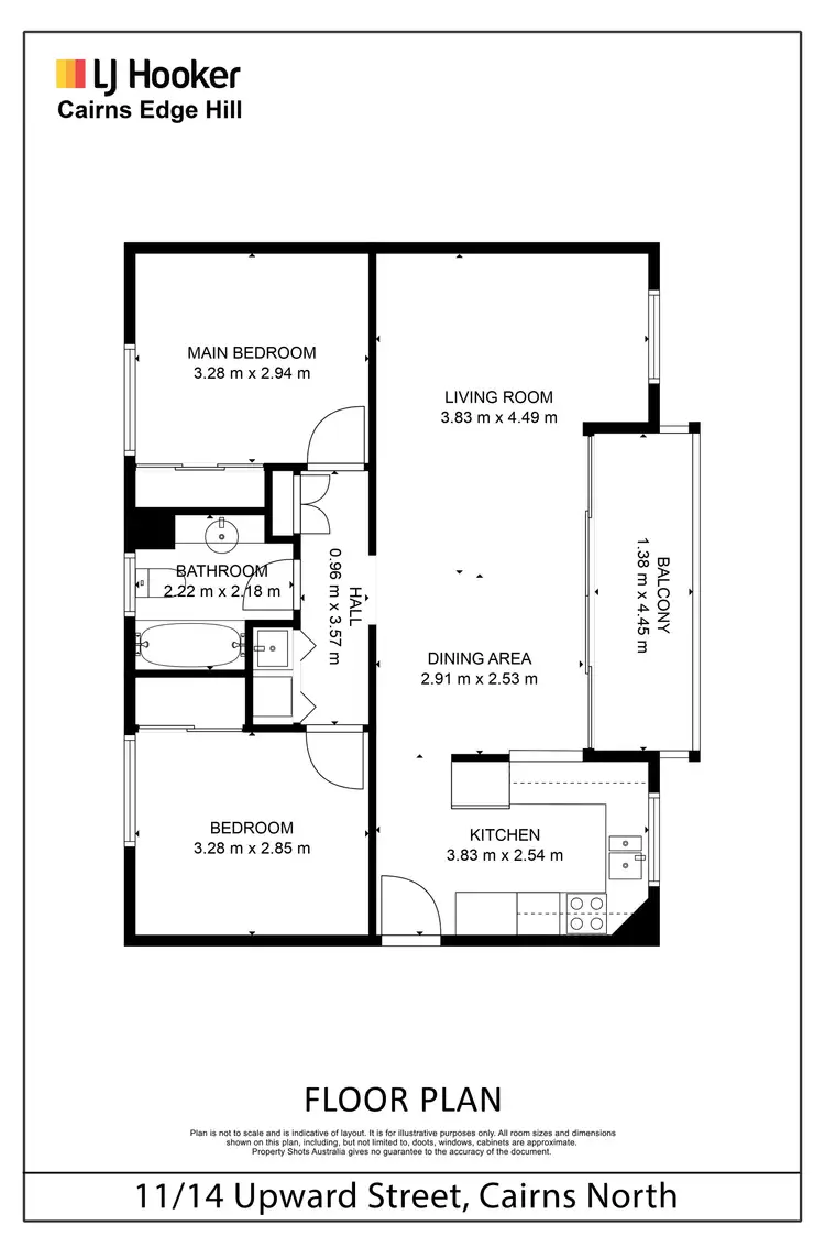 Floorplan of Homely unit listing, 11/14 Upward Street, Cairns North QLD 4870