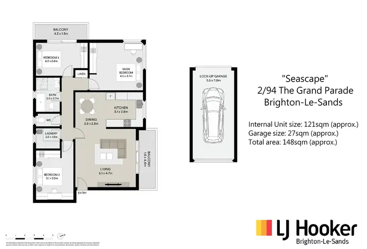 Floorplan of Homely apartment listing, 2/94 The Grand Parade, Brighton-Le-Sands NSW 2216