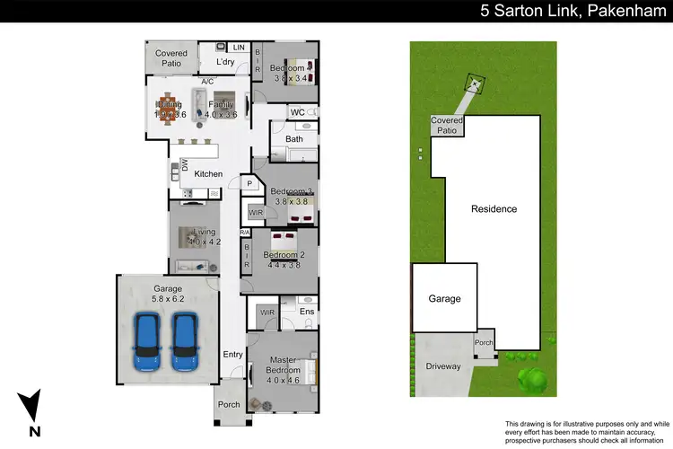 Floorplan of Homely house listing, 5 Sarton Link, Pakenham VIC 3810