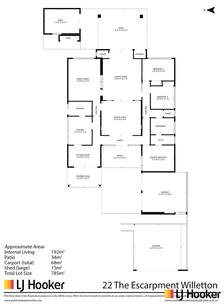 Floorplan of Homely house listing, 22 The Escarpment, Willetton WA 6155