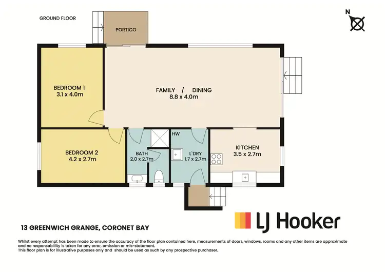 Floorplan of Homely house listing, 13 Greenwich Grange, Coronet Bay VIC 3984