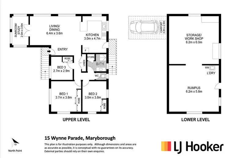 Floorplan of Homely house listing, 15 Wynne Parade, Maryborough QLD 4650