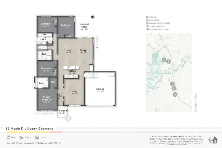 Floorplan of Homely townhouse listing, 27/2 Koala Town Road, Upper Coomera QLD 4209