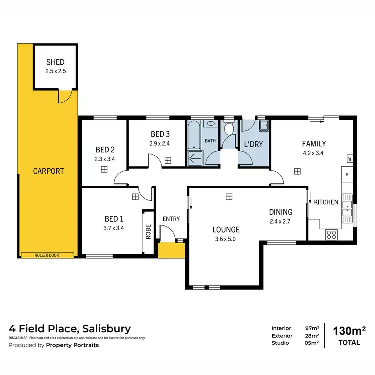 Floorplan of Homely house listing, 4 Field Place, Salisbury SA 5108