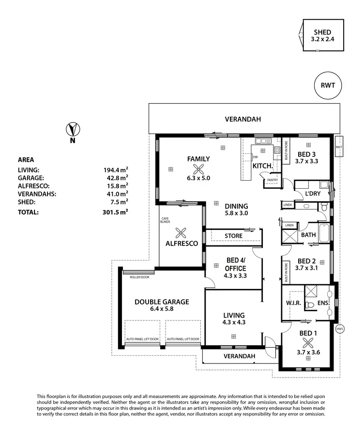 Floorplan of Homely house listing, 9 Holstein Close, Mount Barker SA 5251