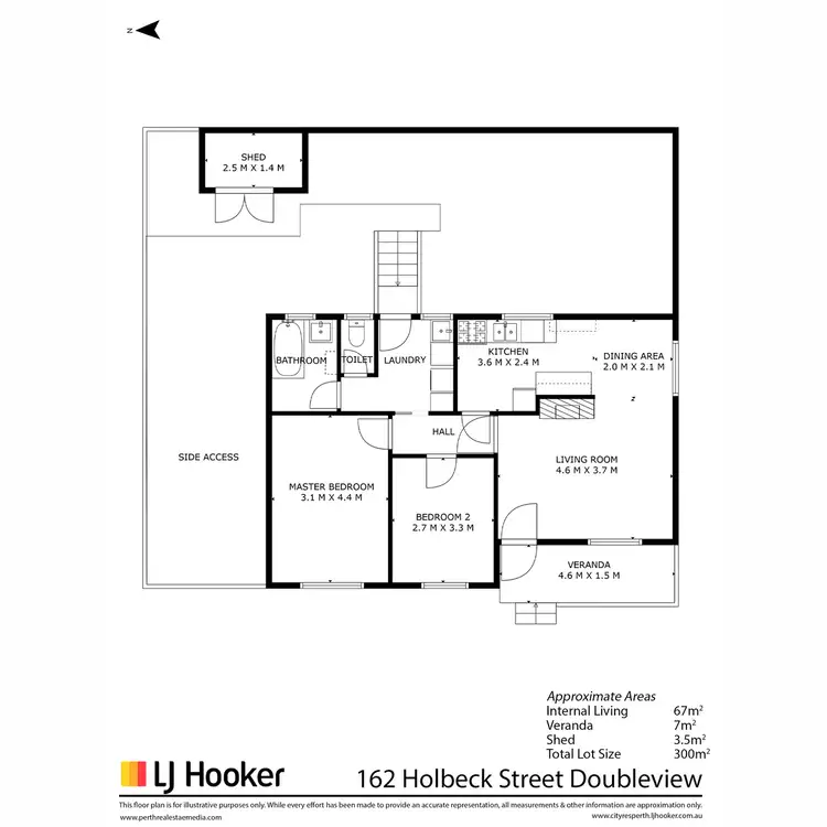 Floorplan of Homely house listing, 162 Holbeck Street, Doubleview WA 6018