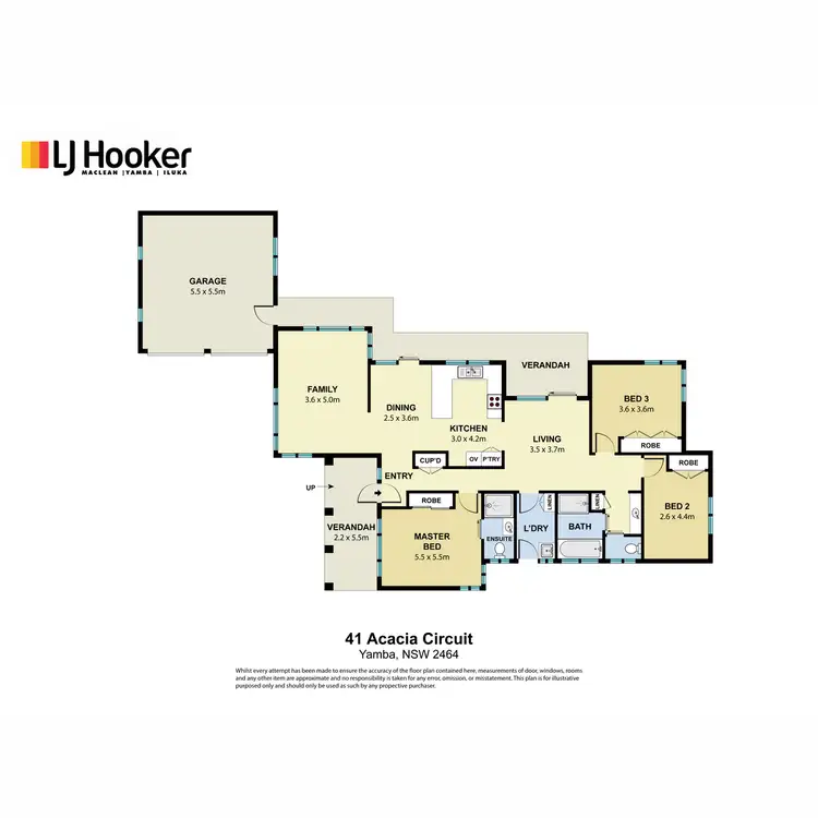 Floorplan of Homely house listing, 41 Acacia Circuit, Yamba NSW 2464