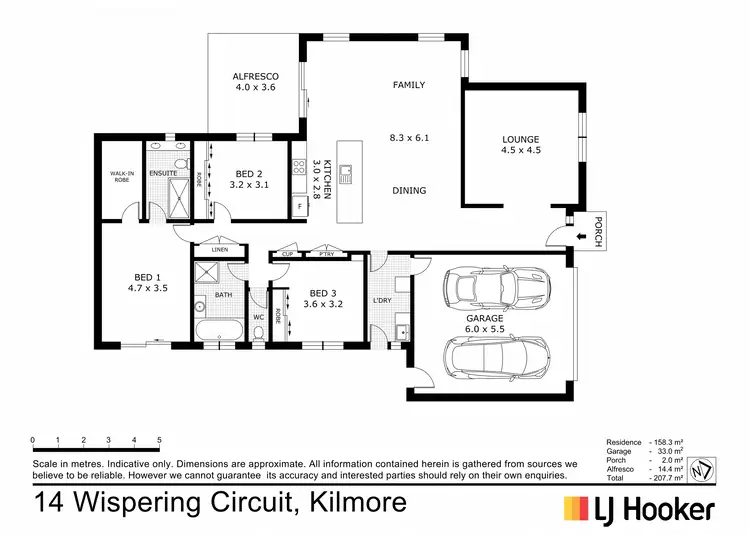 Floorplan of Homely house listing, 14 Wispering Circuit, Kilmore VIC 3764