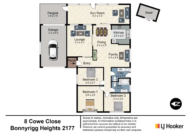 Floorplan of Homely house listing, 8 Cowe Close, Bonnyrigg Heights NSW 2177