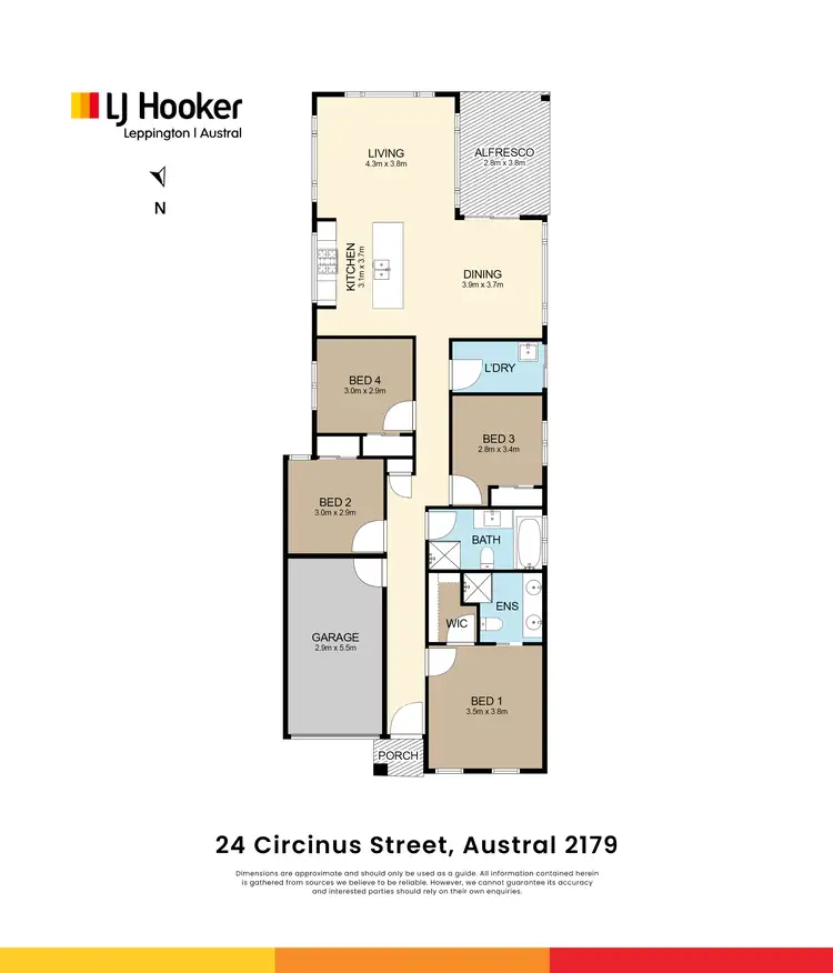 Floorplan of Homely house listing, 24 Circinus Street, Austral NSW 2179