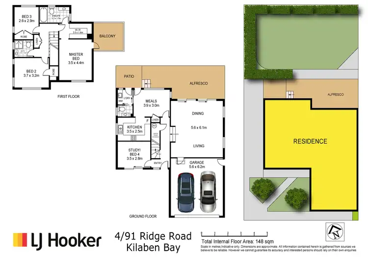 Floorplan of Homely house listing, 4/91 Ridge Road, Kilaben Bay NSW 2283