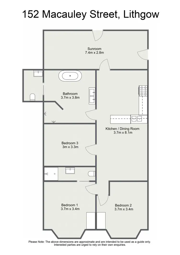 Floorplan of Homely house listing, 152 Macauley Street, Lithgow NSW 2790