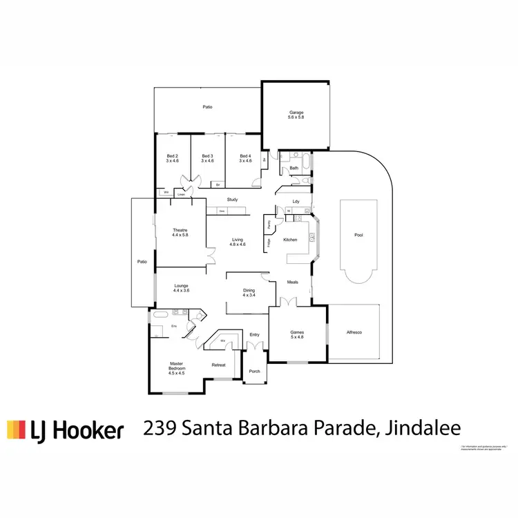 Floorplan of Homely house listing, 239 Santa Barbara Parade, Jindalee WA 6036