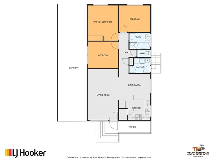 Floorplan of Homely house listing, 9 Carbeen Place, Emerald QLD 4720