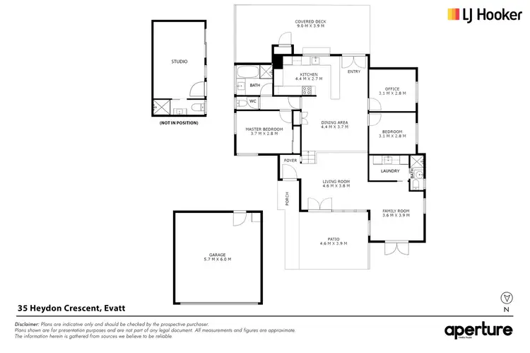 Floorplan of Homely house listing, 35 Heydon Crescent, Evatt ACT 2617