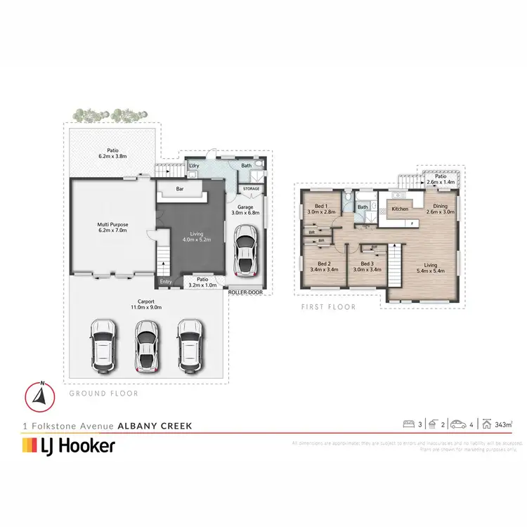 Floorplan of Homely house listing, 1 Folkstone Avenue, Albany Creek QLD 4035