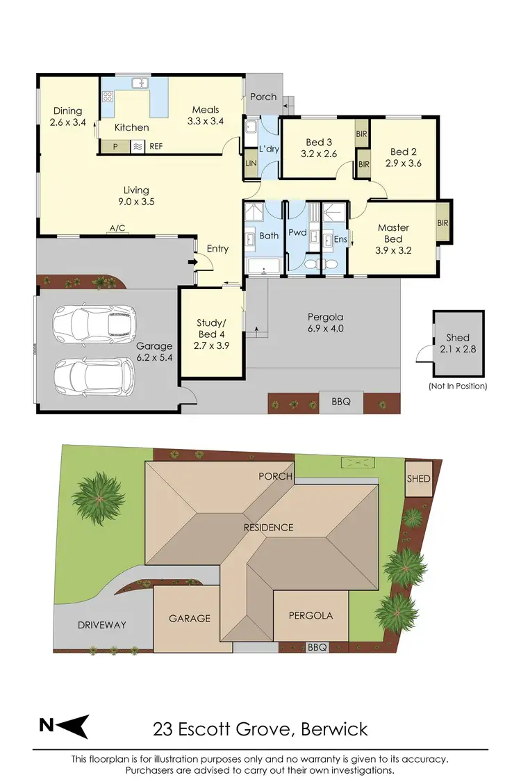 Floorplan of Homely house listing, 23 Escott Grove, Berwick VIC 3806