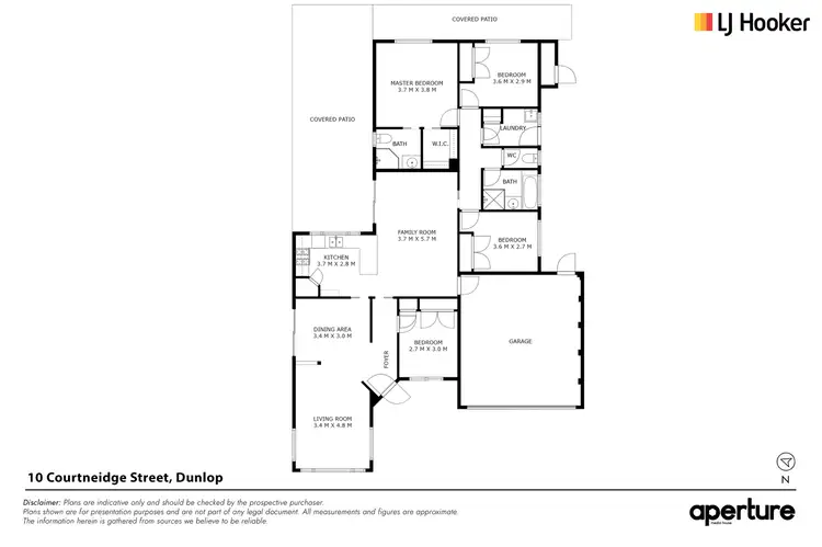 Floorplan of Homely house listing, 10 Courtneidge Street, Dunlop ACT 2615