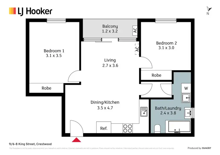 Floorplan of Homely house listing, 9/6-8 King Street, Crestwood NSW 2620