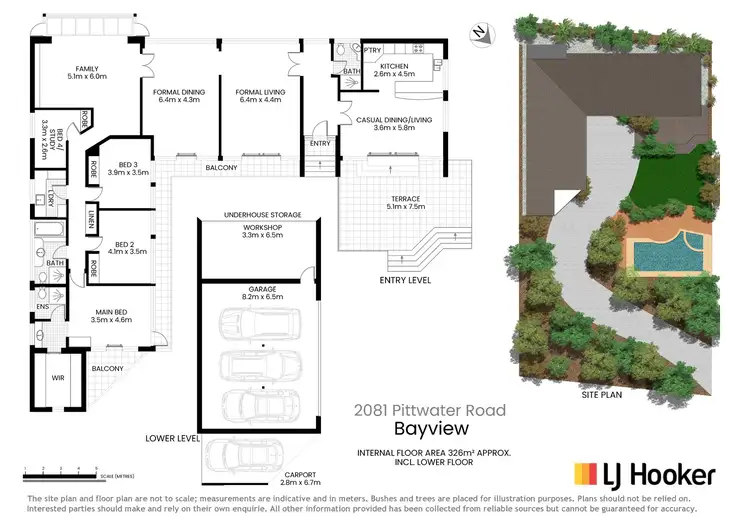 Floorplan of Homely house listing, 2081 Pittwater Road, Bayview NSW 2104