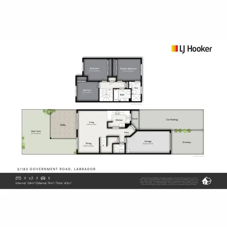 Floorplan of Homely townhouse listing, 3/183 Goverment Road, Labrador QLD 4215