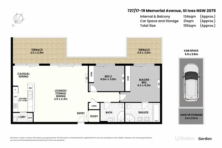 Floorplan of Homely apartment listing, 727/17-19 Memorial Ave, St Ives NSW 2075