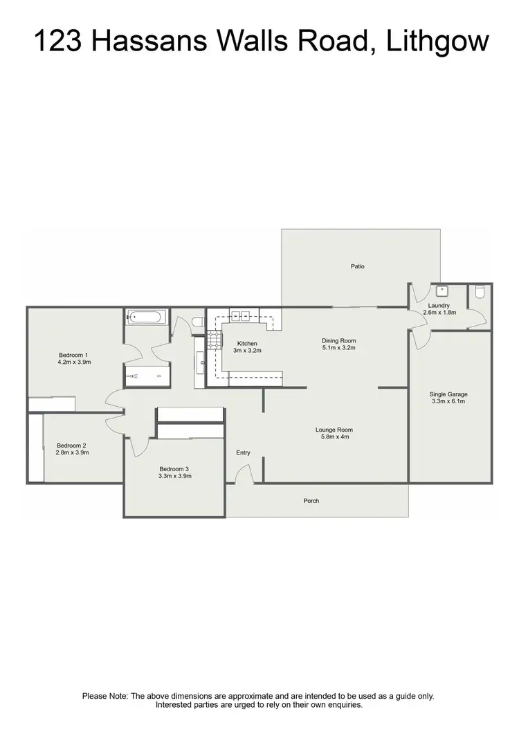 Floorplan of Homely house listing, 123 Hassans Walls Road, Lithgow NSW 2790